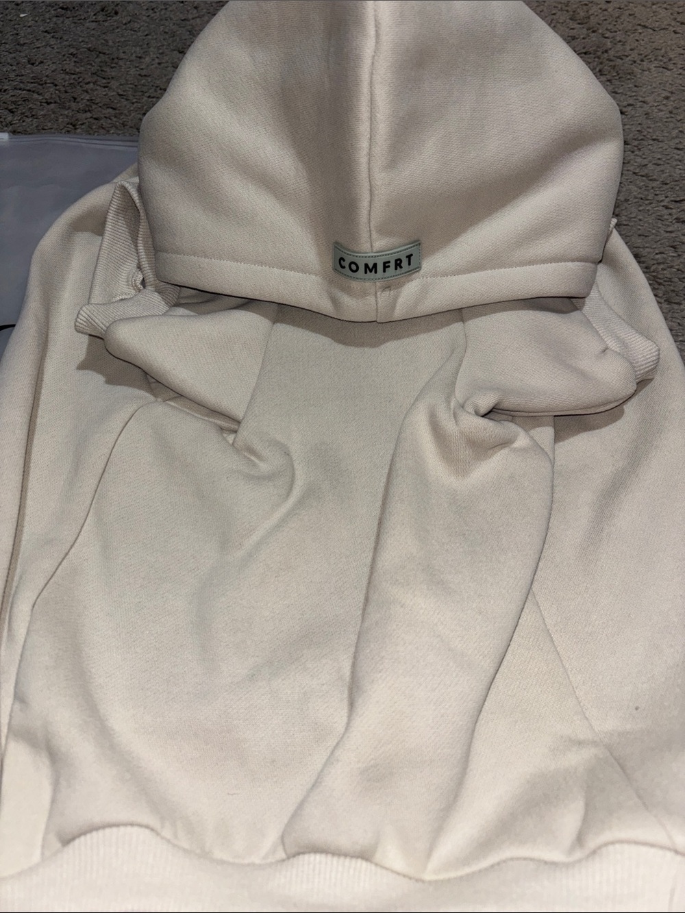 COMFRT Cream Dog Hoodie — Cozy Pet Sweatshirt